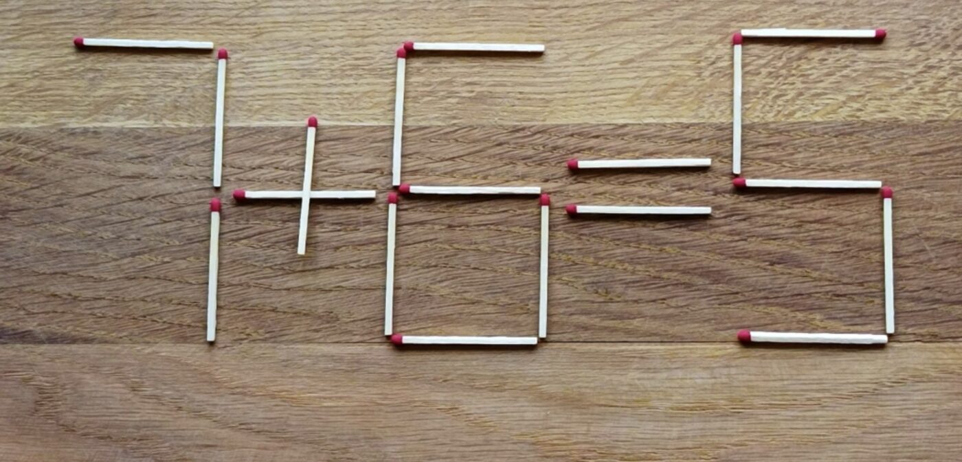 Головоломка з сірниками для тренування логіки