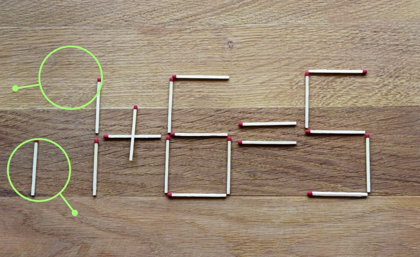 Головоломка з сірниками для тренування логіки