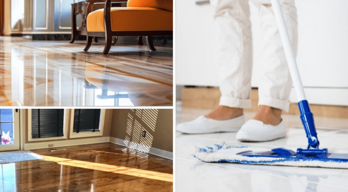 Додаю у 5 літрів теплої води 1 ст. лож. – і змочую ганчірку: навіть у свекрухи підлога не блищить, як у мене Чим мити підлогу, щоб поверхня блищала