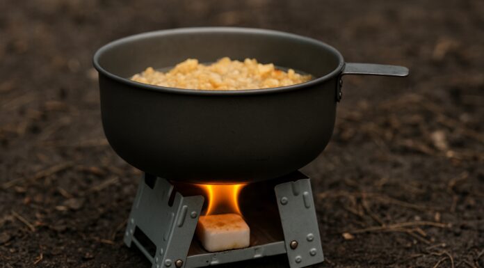 Як розігріти їжу та закип'ятити воду на сухому спирті