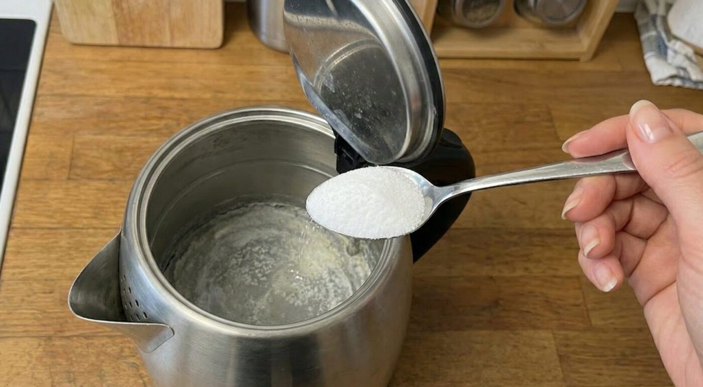 Швидке чищення чайника від накипу лимонною кислотою