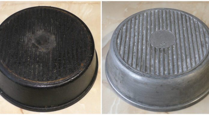 Метод “2 ложки + окріп” – і з чавунної сковорідки нагар сходить без шкребка: простішого способу не існує Розчин з господарського мила та соди для відчищання нагару зі сковорідок