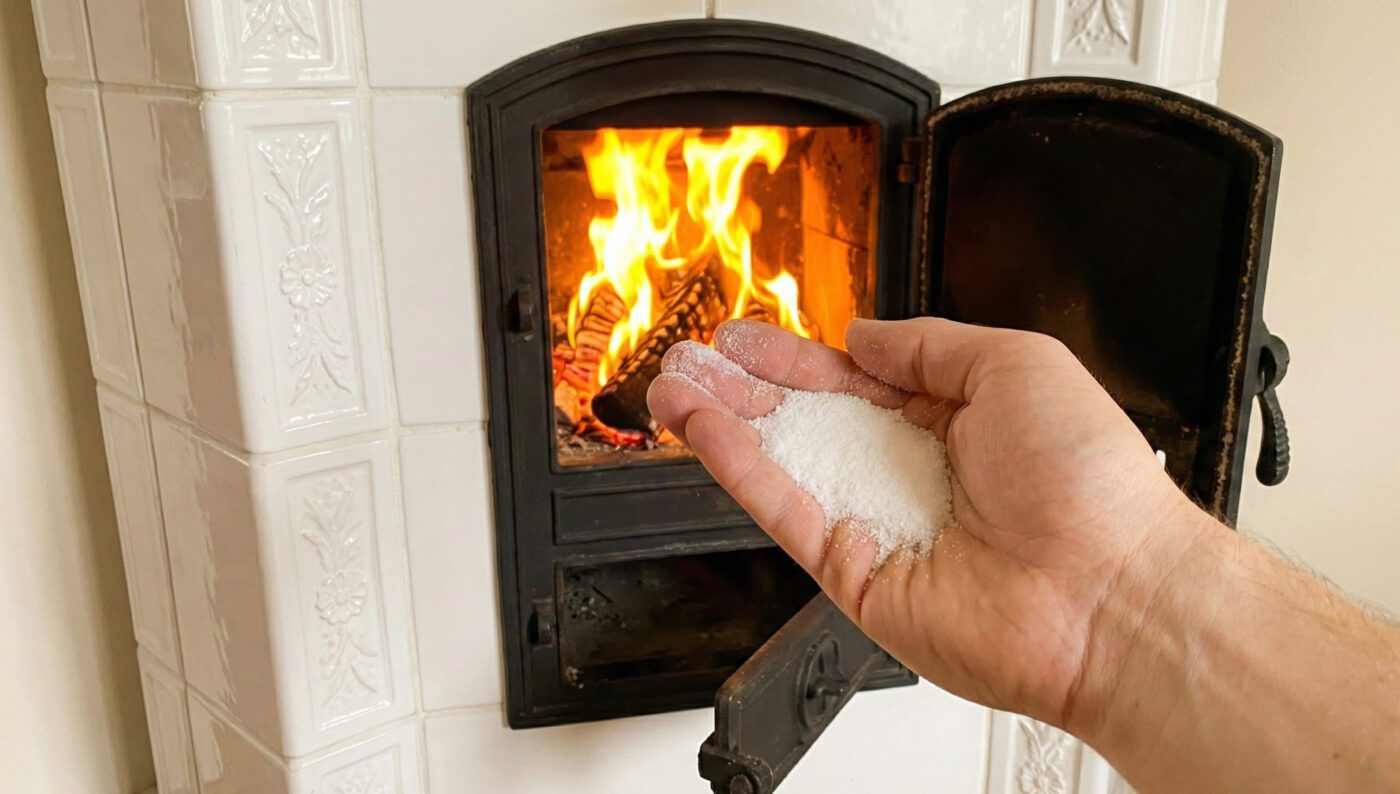 Майстри показали, як прочистити димар звичайною кухонною сіллю