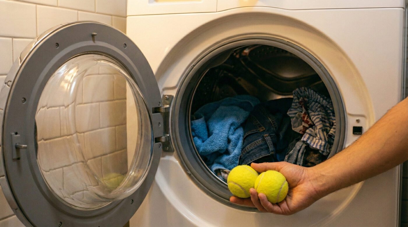 Майстри пояснили, навіщо класти тенісні м'ячики в пральну машину