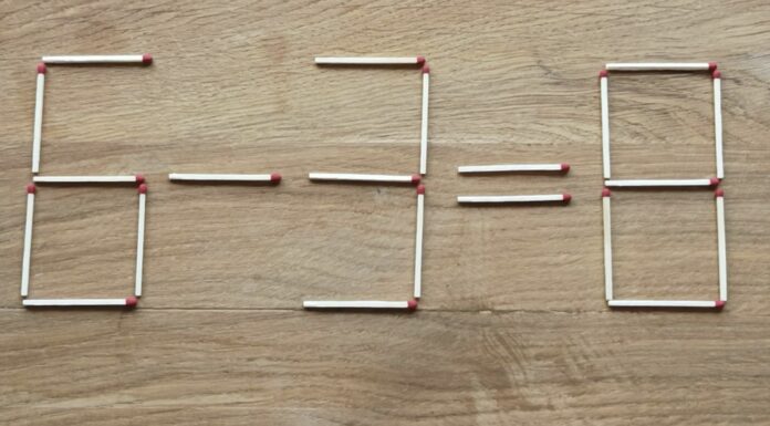 Перемістіть лише 1 сірник, щоб результат рівняння став правильним Науковці опублікували сірникову тест-головоломку