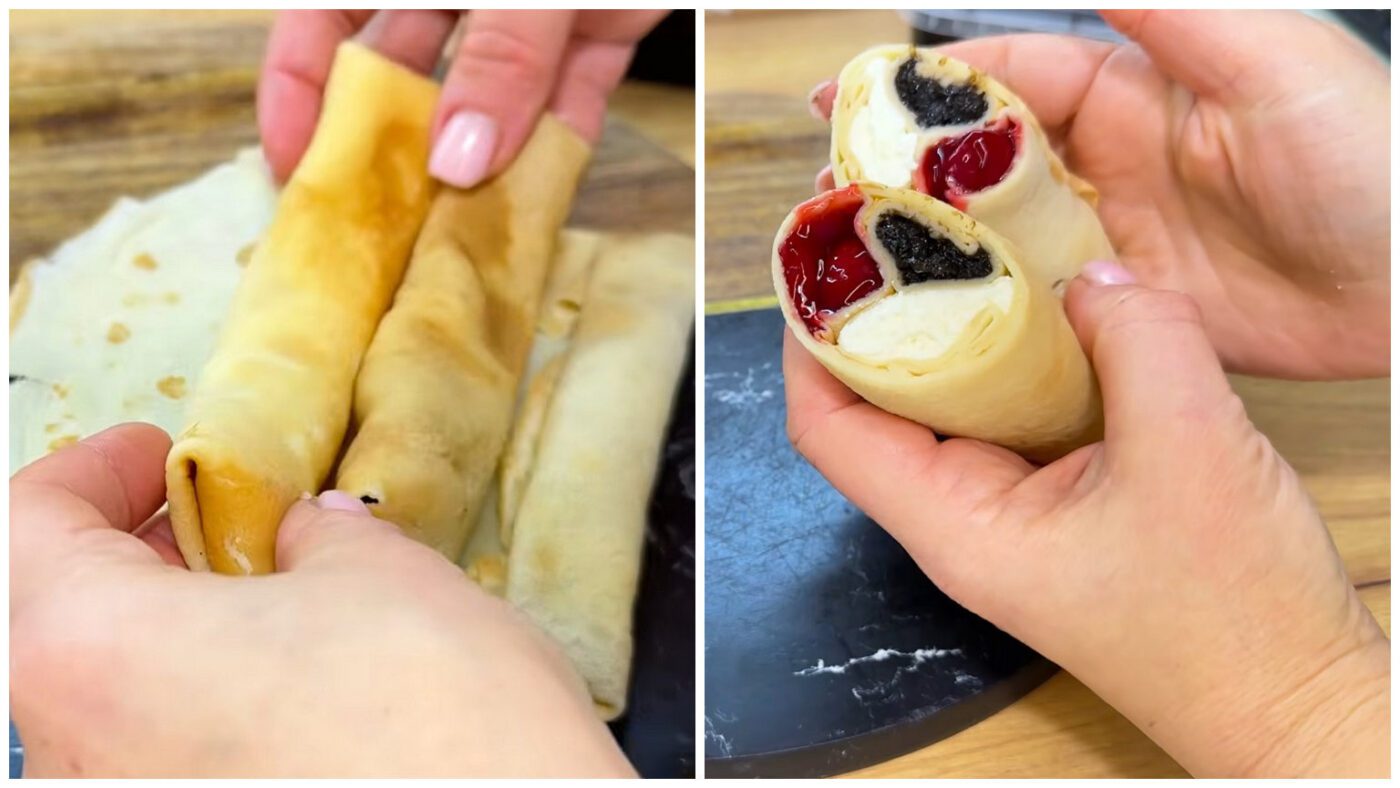 Рецепти налисників на Масляну з 3 видами млинців та 7 начинками