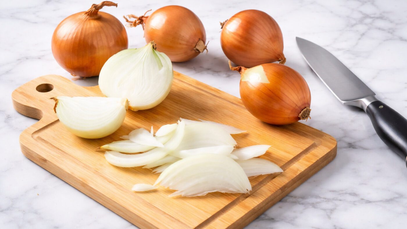 Кухарі розповіли, як хліб у роті допомагає різати цибулю без сліз