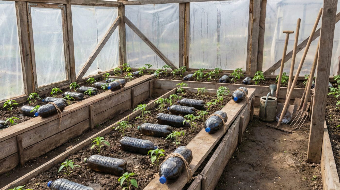 Городники показали, як швидко прогріти ґрунт в теплиці навесні пляшками