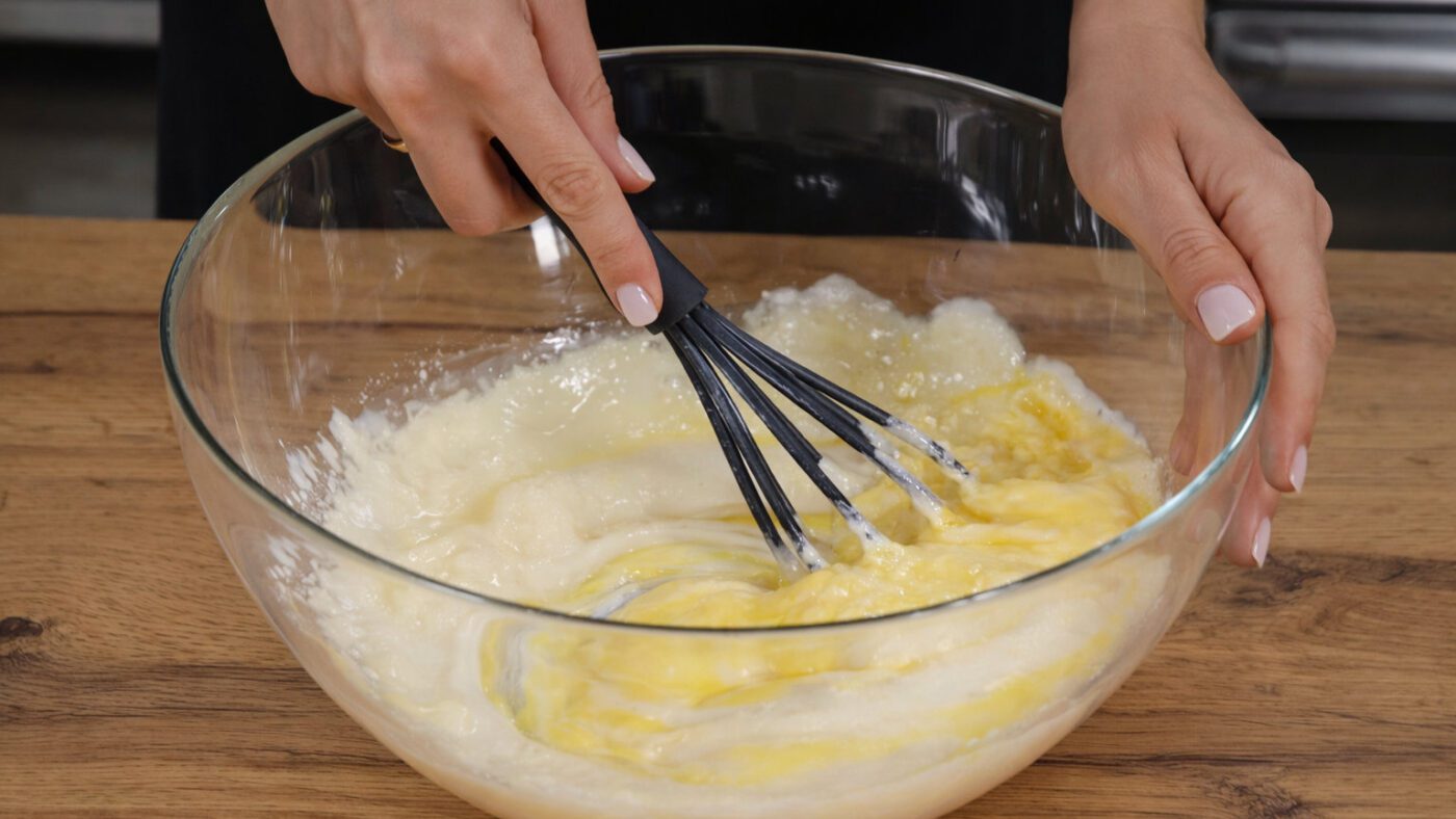 Пухкі мінібулочки з сирною начинкою та турецькому тісті