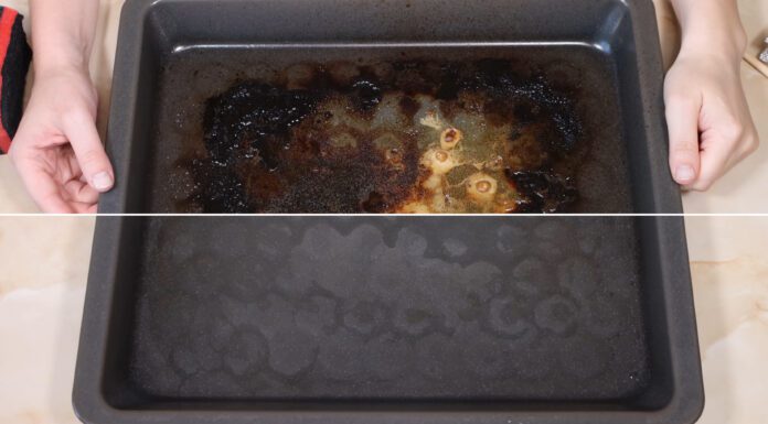 Підгоріле деко відновлю “пастою з 4 простих компонентів” – і емаль не дряпається: бюджетно та швидко Швидке відмивання деко від нагару та жиру без шкрябання