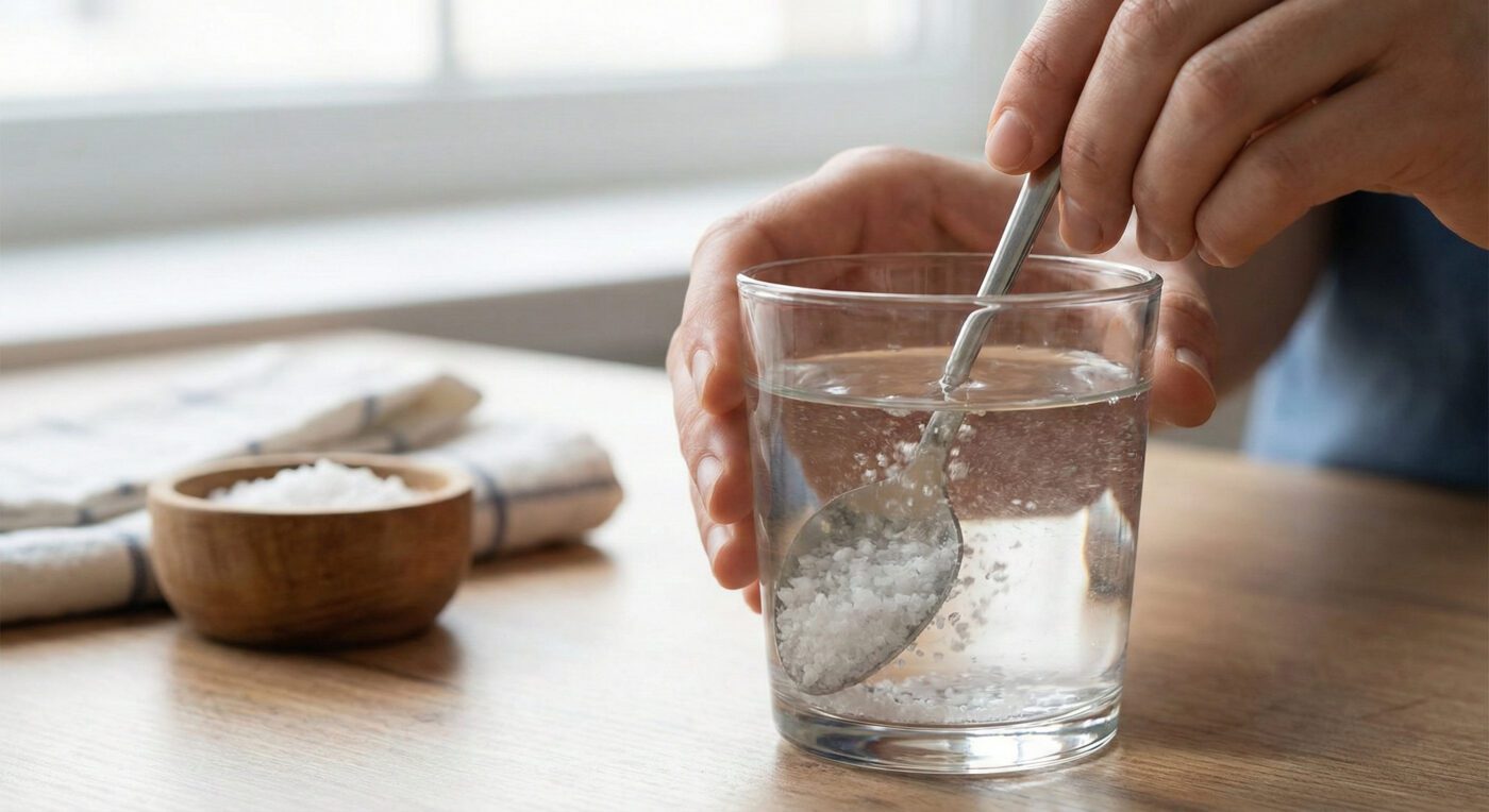 Вмивання солоною водою для догляду за шкірою