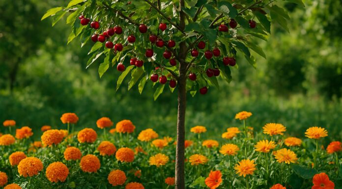 Які квіти допоможуть вишні позбутися шкідників