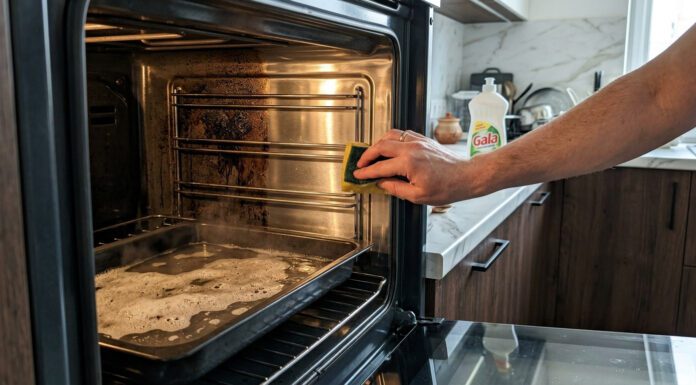 Налила в духовку 1 дешевий розчин і ввімкнула на 30 хв: весь старий нагар відпав сам, навіть терти не треба Як швидко очистити духовку він нагару 9% оцтом без тертя