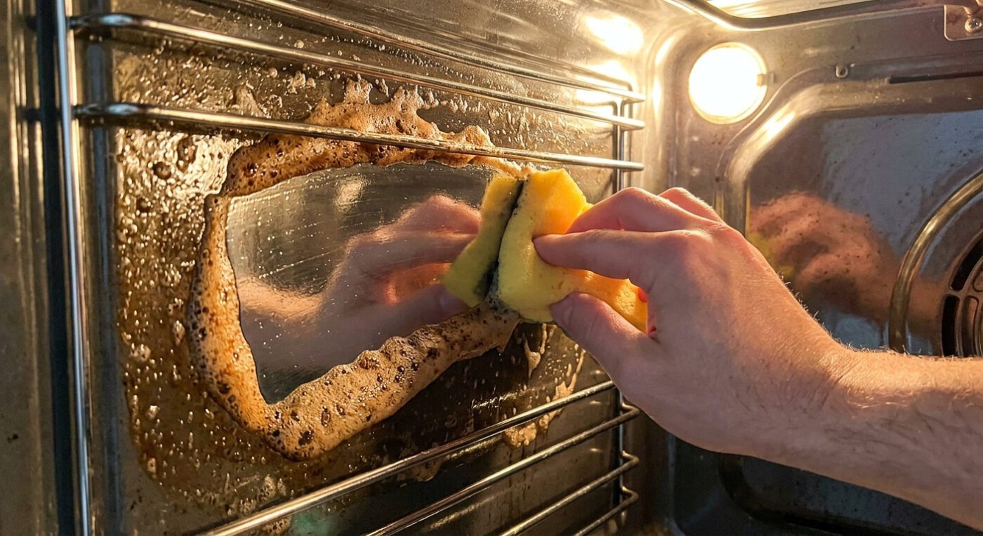 Як швидко очистити духовку він нагару 9% оцтом без тертя