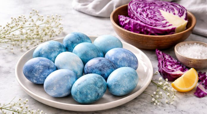 Барвники не купую: кладу яйця в каструлю з цим овочем – і отримую королівський блакитний колір без хімії Фарбування великодніх яєць у блакитний та синій колір червоною капустою