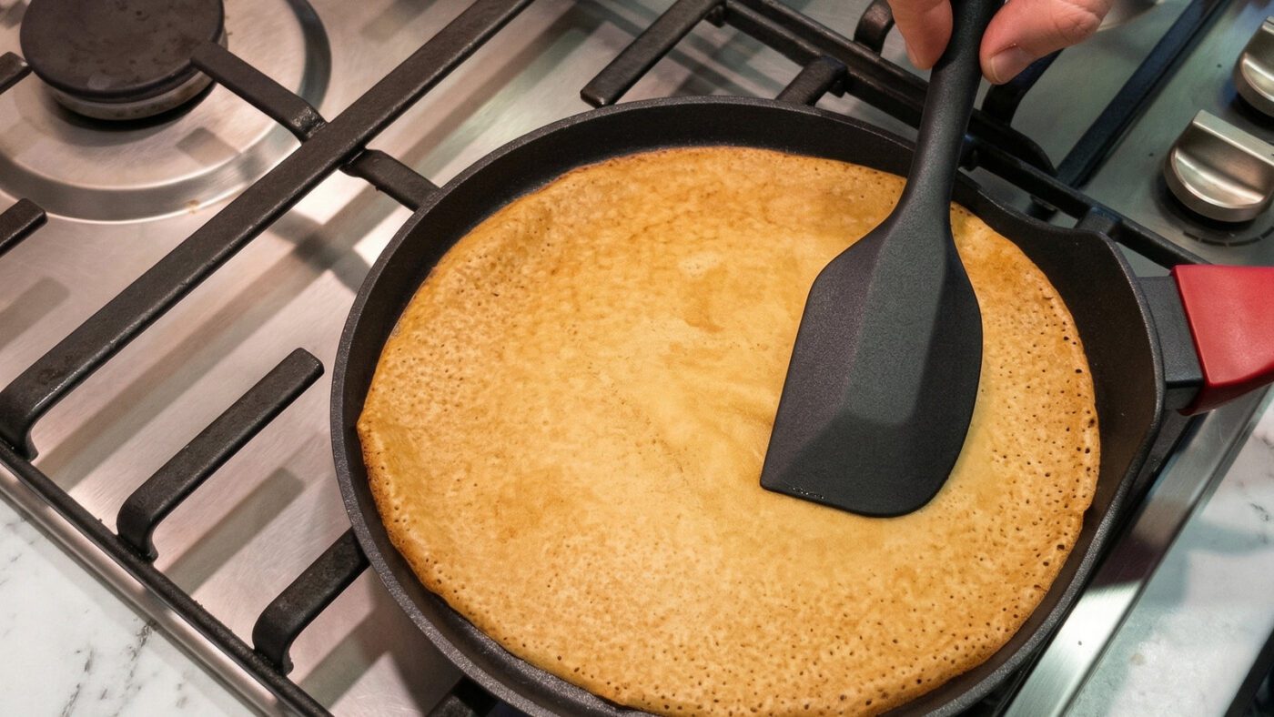 Рецепт ніжних налисників з потрійною начинкою