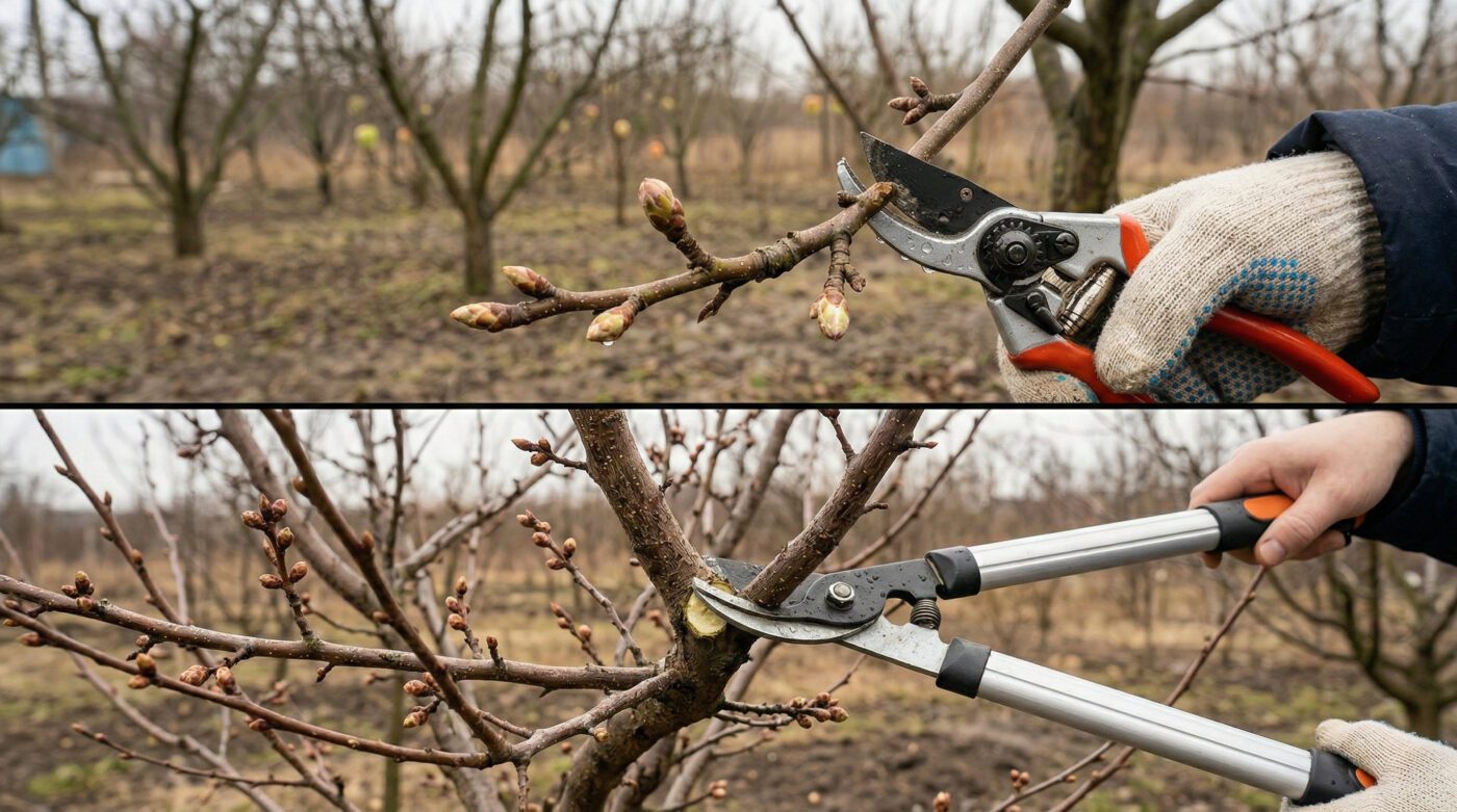 Правильна весняна обрізка дерев для гарного врожаю
