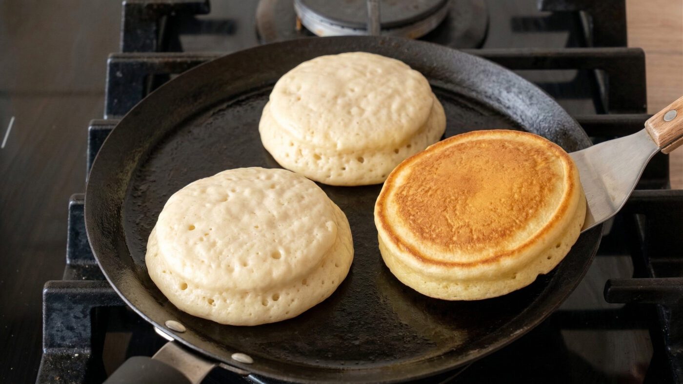 Рецепт пухких оладок на дріжджовому тісті без яєць та молока