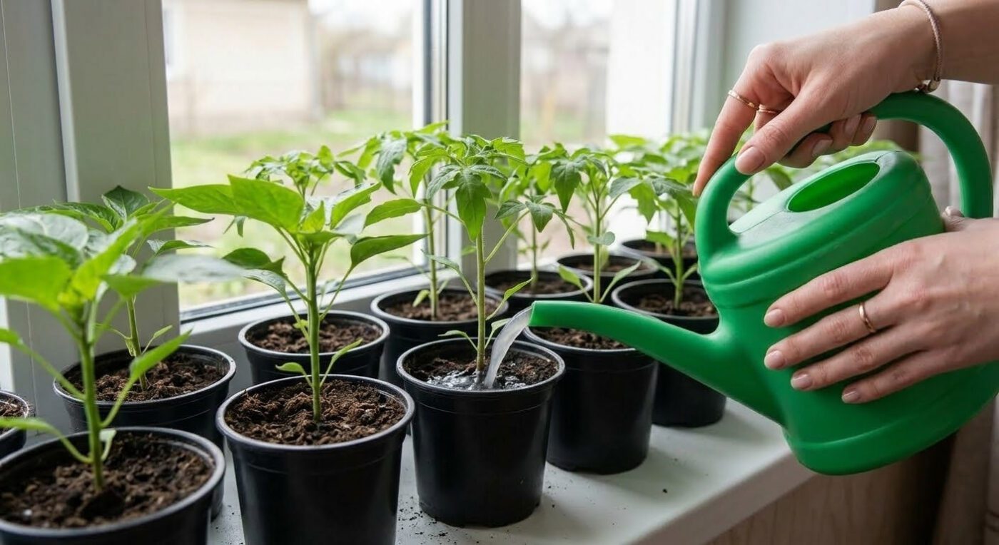 Підживлення розсади розчином попелу для швидкого росту