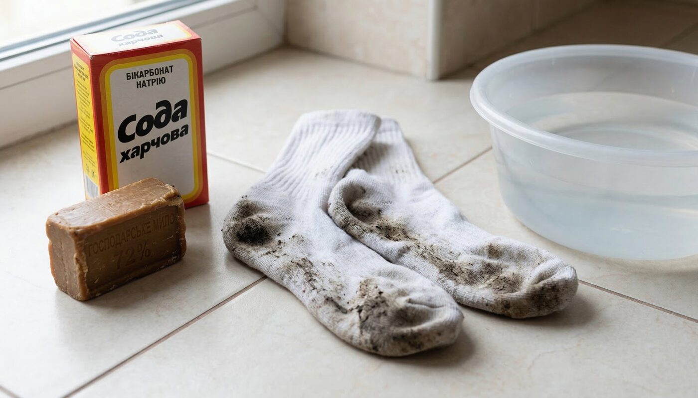 Засоби для ефективного прання білих шкарпеток