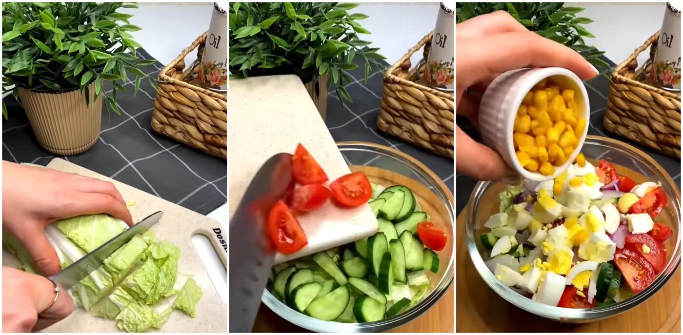 Швидкий рецепт святкового салату з пекінською капустою та тунцем