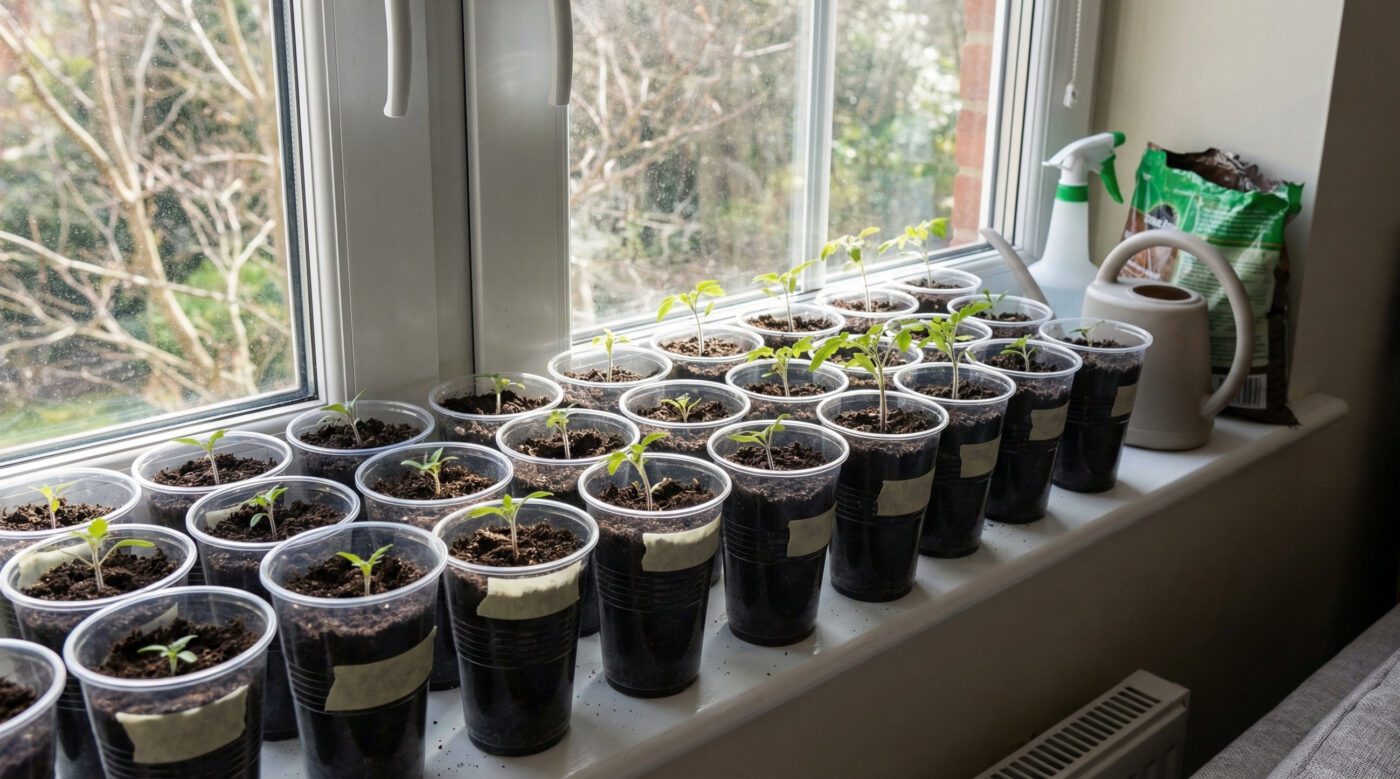 Метод посіву помідорів у стаканчики для швидких сходів розсади