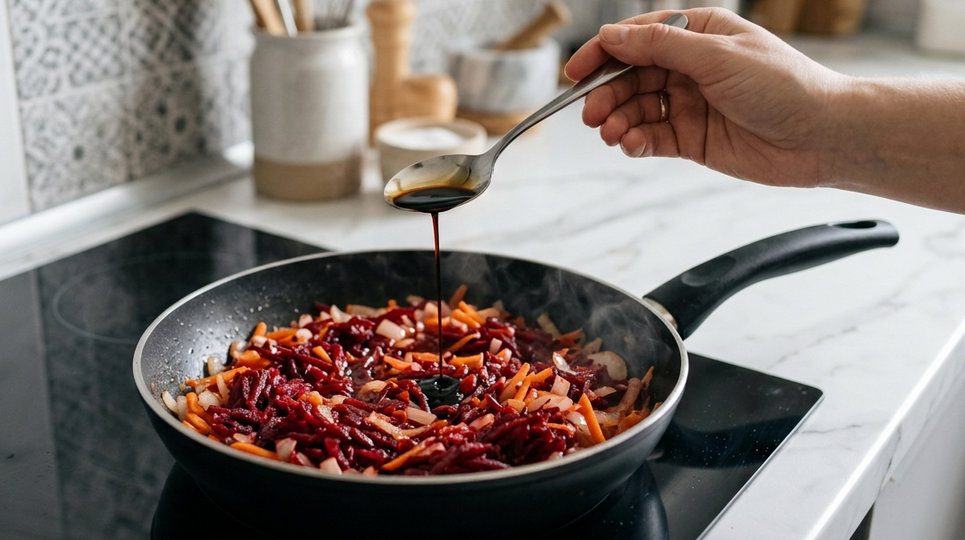 Як приготувати смачну засмажку для борщу із соєвим соусом