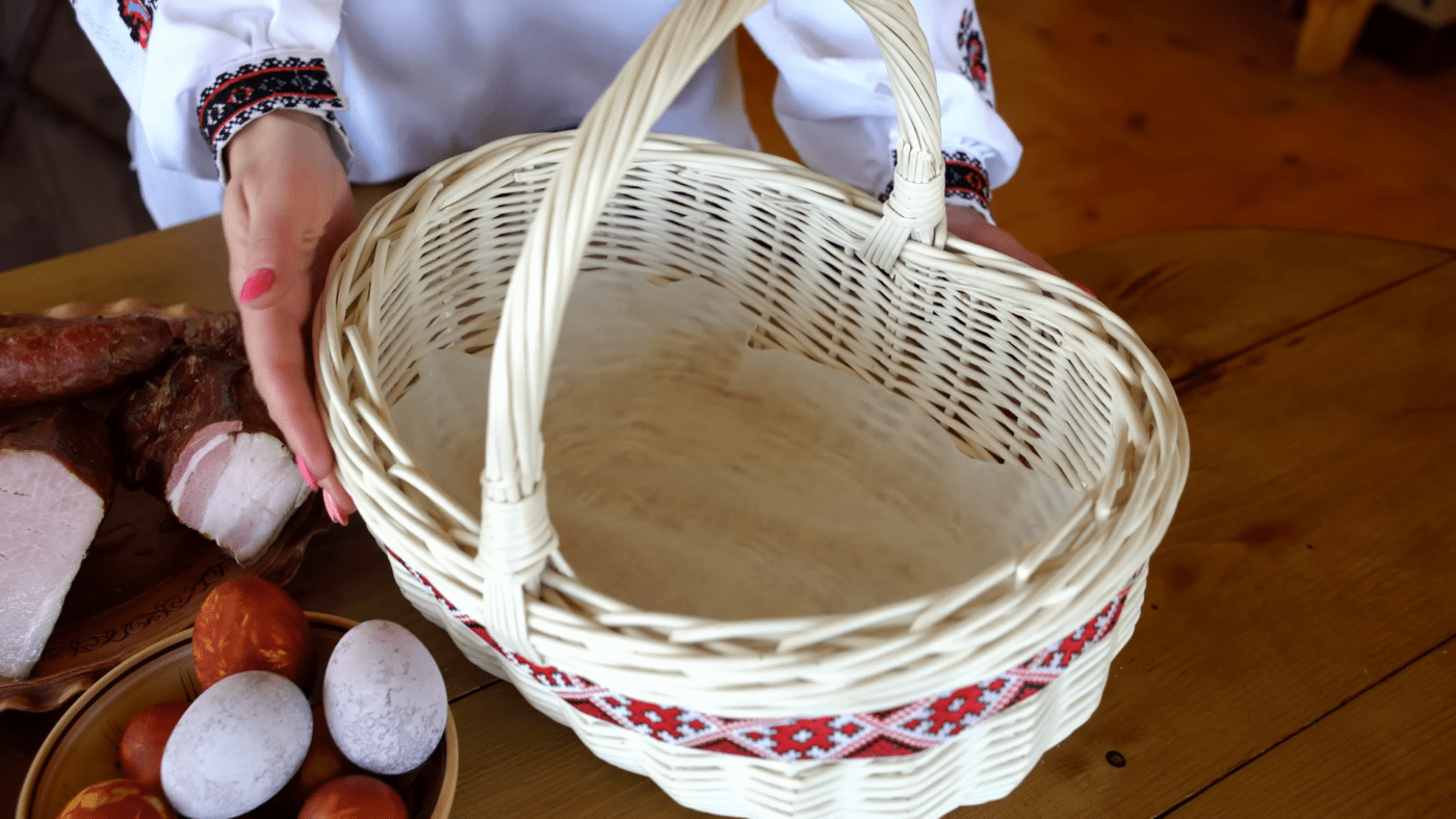 Експерти розповіли, що покласти у великодній кошик для освячення у церкві на свято. Фото: YouTube канал КАРПАТСЬКІ ШКВАРКИ