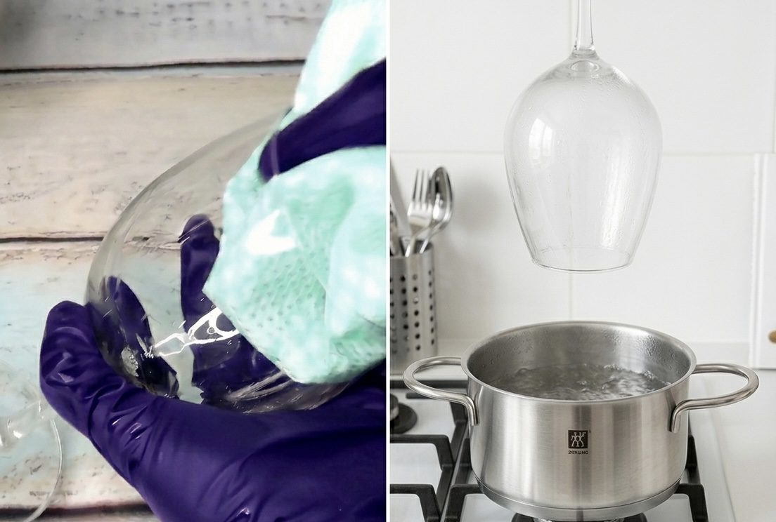 Секрет ідеально чистих та сяючих келихів. Фото: Одна хвилина