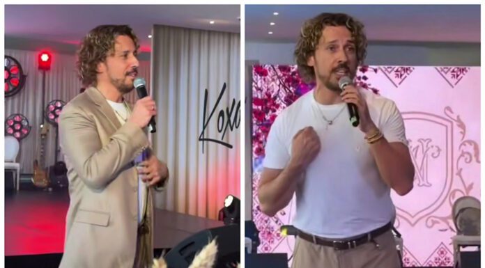 Шоумен Максим Галкін провів весілля українською мовою. Фото: Telegram/За кадром Шоубізнес Блогери 