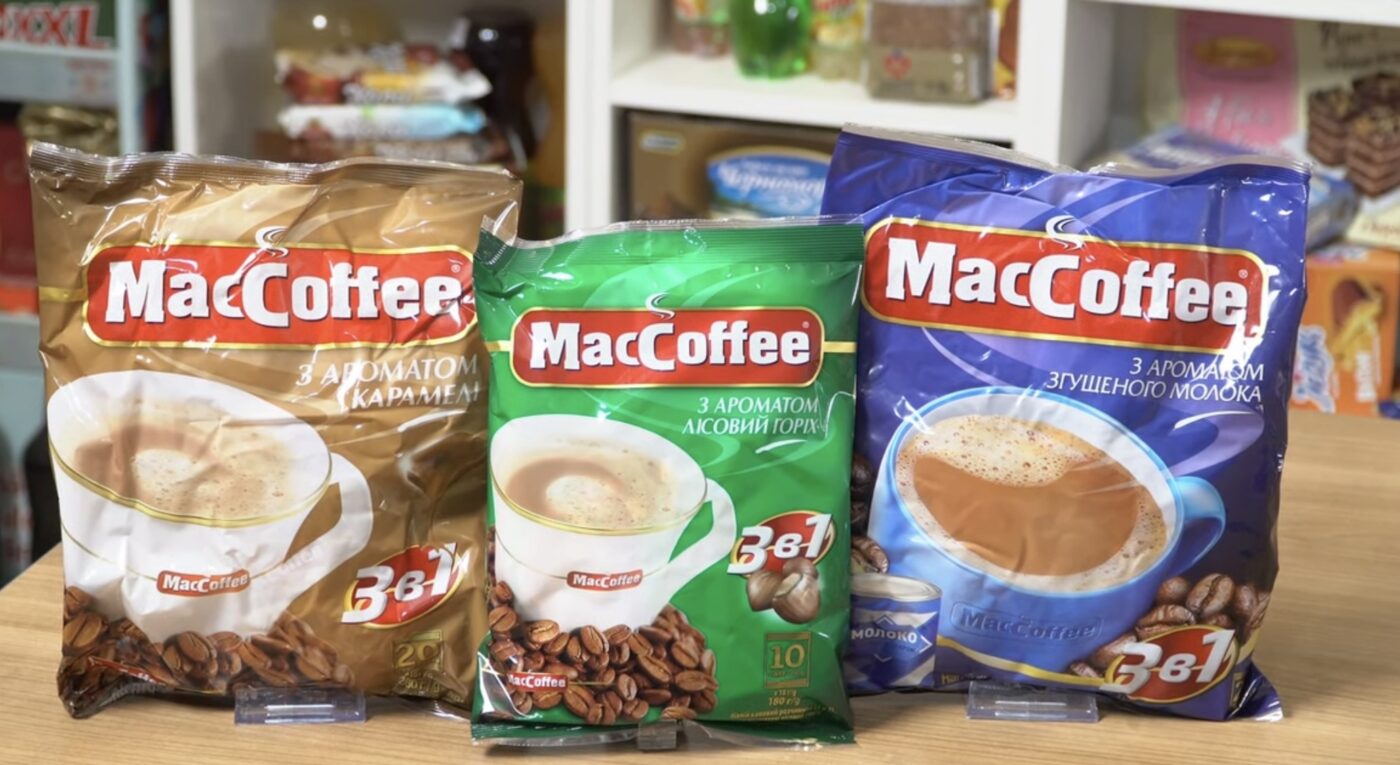 Склад MacCoffee та пояснення, чи містить він справжню каву. Фото: YouTube Balkanica Europe