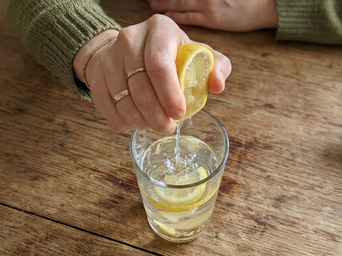 Крім лимона у воду можна додавати мед та шматочок свіжого імбиру