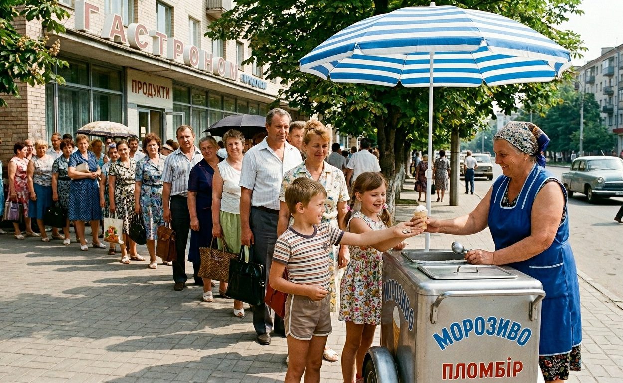 Сьогодні морозиво можна легко купити в будь-якому магазині, а в СРСР воно було дефіцитним