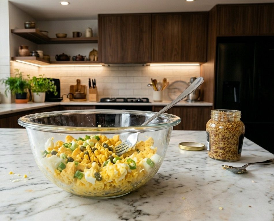 Найпростіше з варених яєць готувати легкі салати з зеленню