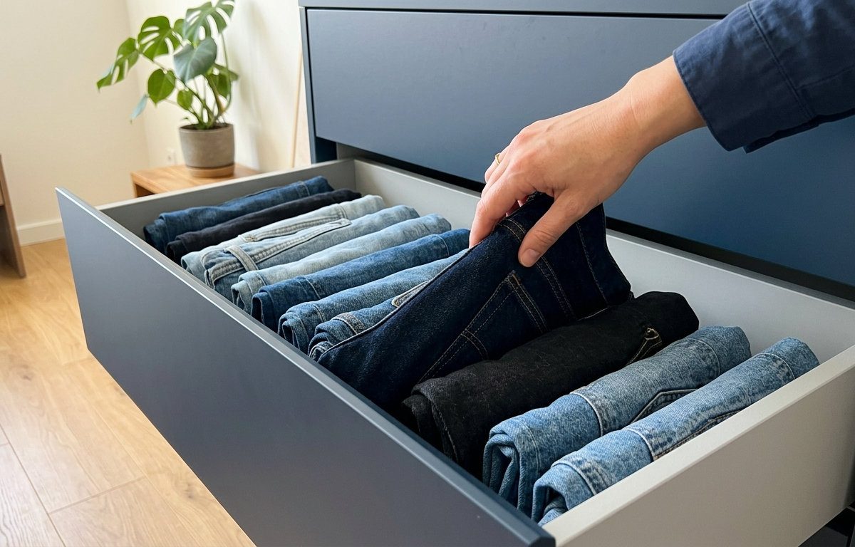 Для шухляд метод вертикального складання підходить особливо добре