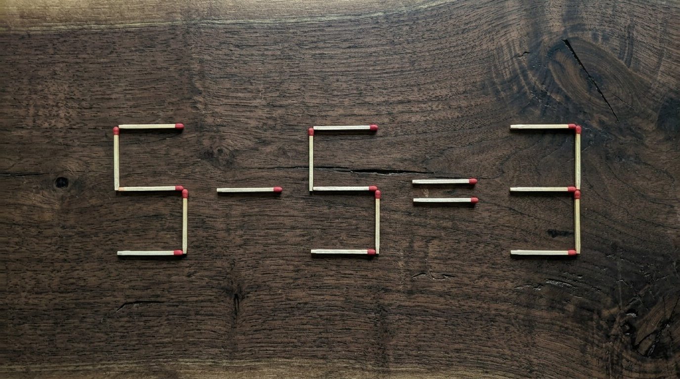 Головоломки з сірниками на логіку, уважність та швидкість мислення