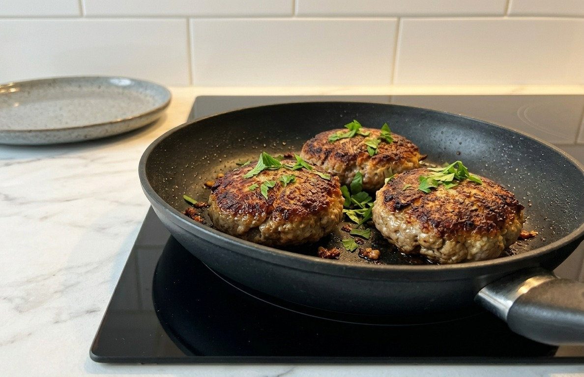 Смажені на воді котлети також матимуть рум'яну скоринку, але без зайвого жиру