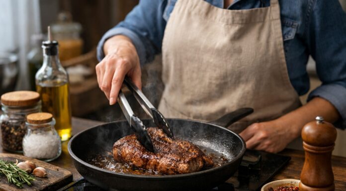 Скільки часу потрібно на смаження стейку та відбивних. Фото: Одна хвилина