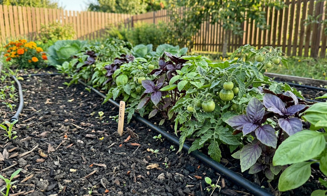 Базилік росте майже на кожному городі, тому його варто саджати поруч з томатами для максимальної користі