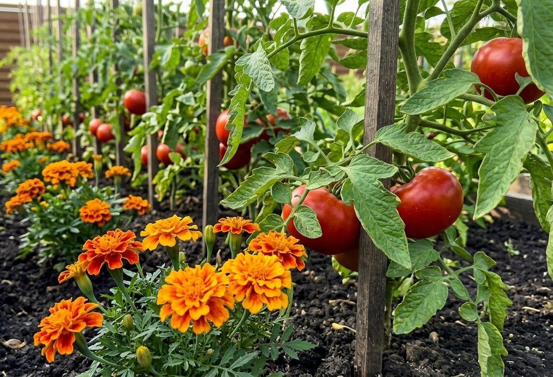 Біля обох культур доречно саджати рослини-компаньйони, які захищатимуть від шкідників