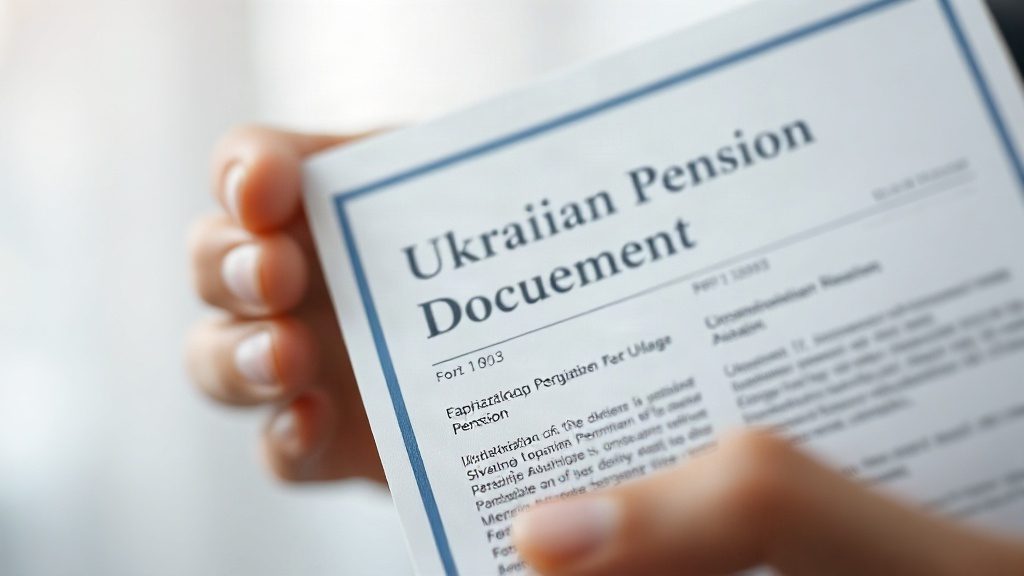 Документи для оформлення пенсії по інвалідності