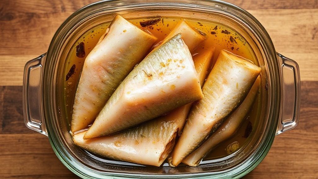 Маринування скумбрії у спеціях та олії