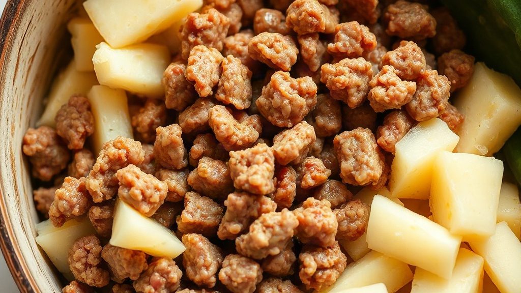 Підготовка інгредієнтів для картопляного пирога