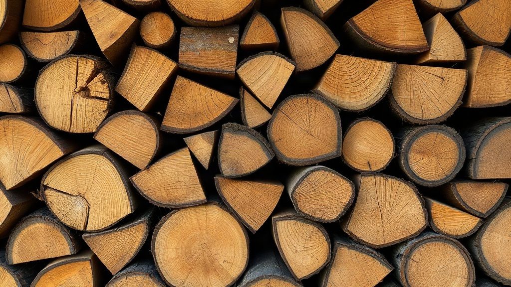 Складені дрова твердих порід для опалення