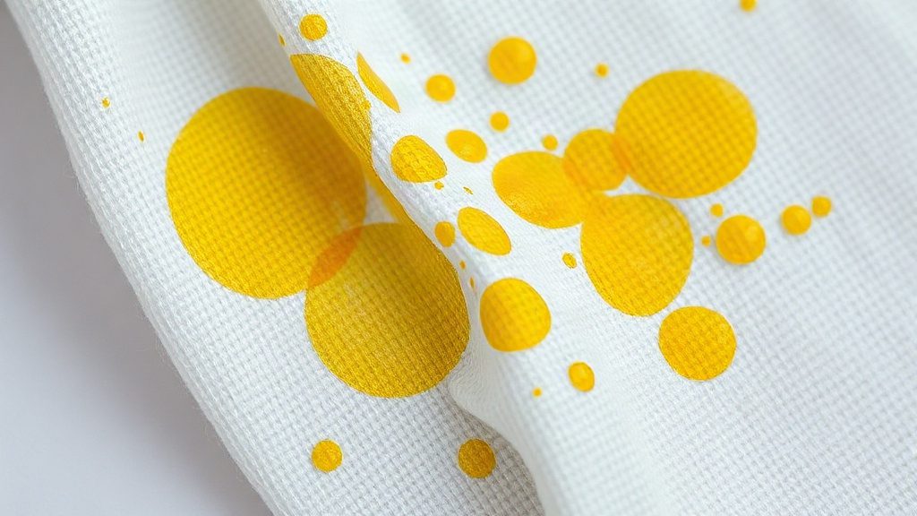 Жовті плями на білій тканині, які потребують очищення