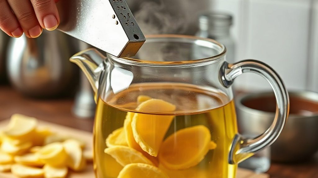 Процес приготування цілющого імбирного напою