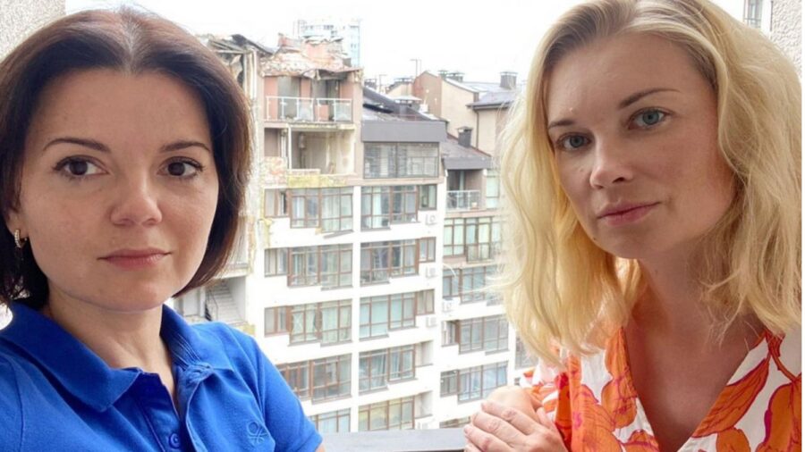 Марічка Падалко зустрілася з Лідією Таран у її пошкодженій російськими ракетами квартирі (ФОТО) 