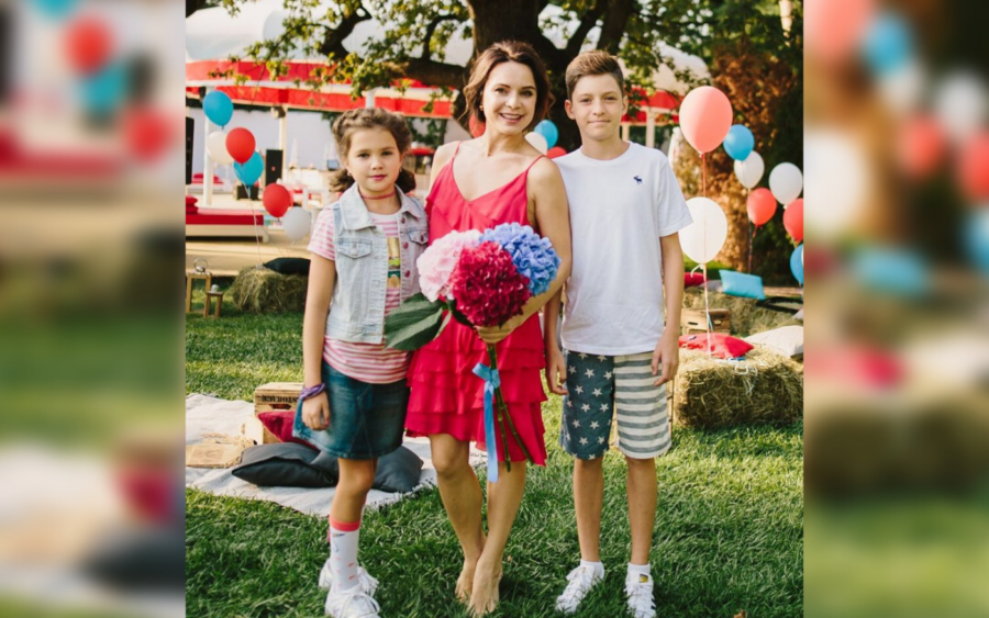 Лілія Подкопаєва зі своїми дітьми