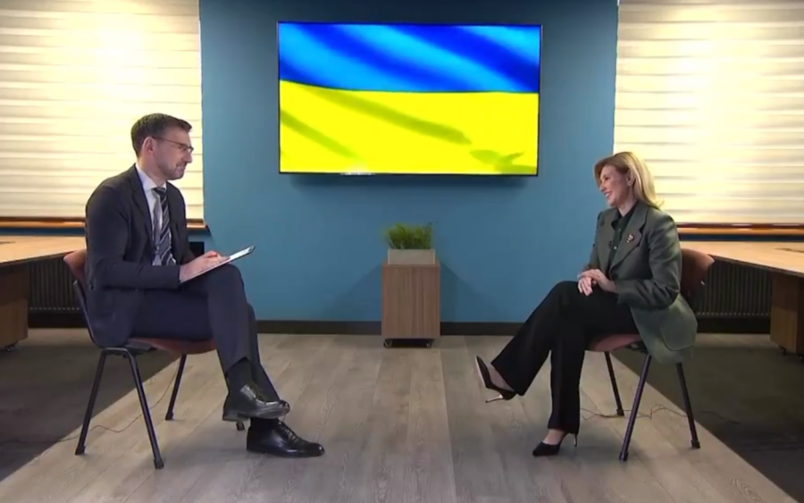 Олена Зеленська на останньому 2022 року інтерв'ю для телемарафону