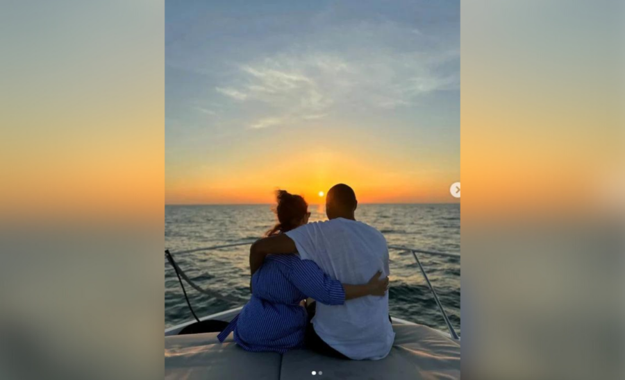 Ісаак Віджраку показав на своїй сторінці фото з коханою Ані Лорак на тлі заходу сонця
